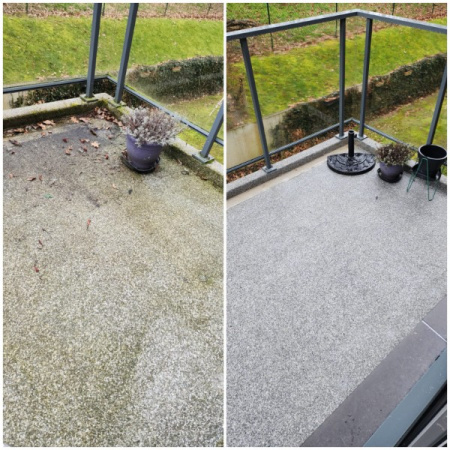 Nettoyage de terrasse au Domaine de Géronsart à Erpent - Namur