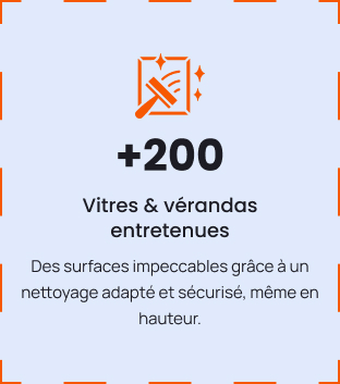 +200 vitres & vérandas entretenues